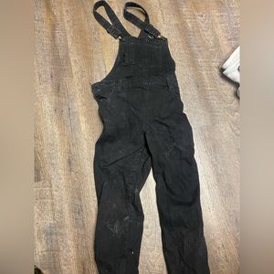 Black jean suspenders size medium